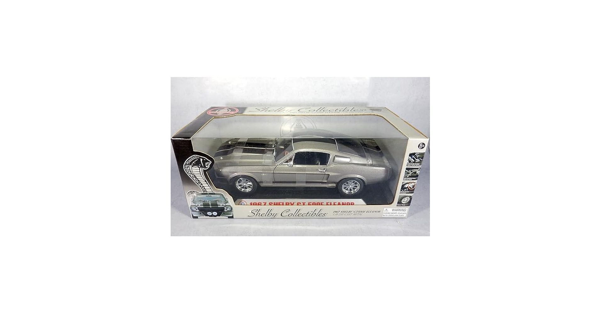 入手困難 シェルビーカスタム GT500 エレノア 1/18 GREENLIGHT 1967 シェルビー GT500 60セカンズ エレノア 1:18